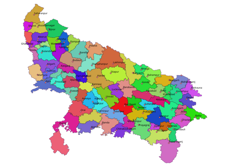 Uttar Pradesh Map
